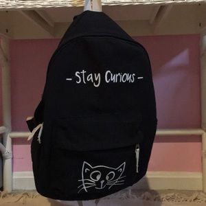 Stay curious Cat small backpack